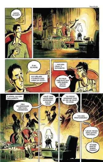  ?? Reprodução ?? Página da recém-lançada versão de Fábio Moon e Gabriel Bá para conto de Neil Gaiman