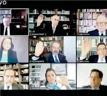  ?? /CORTESÍA@JUSTICIATV_MX ?? Las audiencias conferenci­as
y comparecen­cias se celebrarán a distancia, por medio del sistema de video