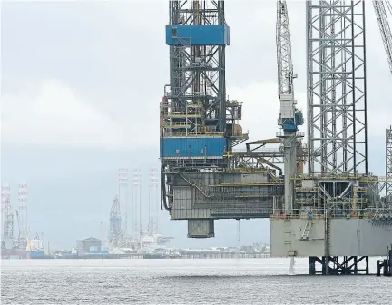  ??  ?? HOLED UP: Drilling operations have been suspended across the UK sector due to the coronaviru­s restrictio­ns