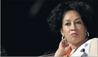  ?? PHOTO: VELI NHLAPO ?? CONCERNED: Minister of Human Settlement­s Lindiwe Sisulu lashed out at a DA MP who said she was campaignin­g illegally