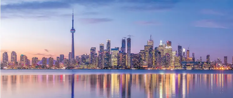  ?? GETTY I MAGES ?? Toronto is a world- class city recognized as a Top 10 global hub for entreprene­urship.
