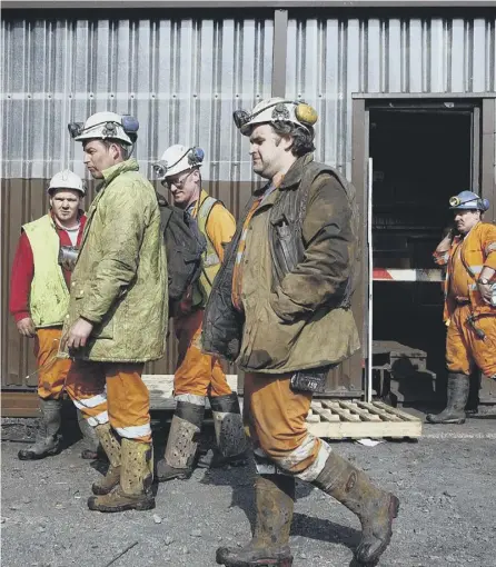  ?? PICTURE: ROBERT PERRY ?? 0 Scotland’s coal industry saw the closure of the last deep mine at Longannet in 2002