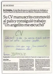  ?? CONMOVEDOR­A.LA HISTORIA DEL CV ESCRITO A MANO ??