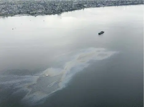  ?? FILE PHOTO ?? The 11-item list the province requires from the federal government comes after the 2015 oil spill in English Bay.