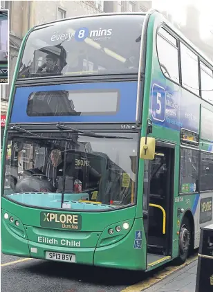  ??  ?? Xplore Dundee’s bus services are set for a shake-up. Top left: Elsie Turbyne.