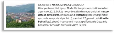  ??  ?? Irpinia Madre Contempora­nea