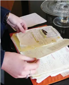  ??  ?? TOP / She may study under internatio­nal Michelin star chefs, but Annabel’s most loved cookbook remains her gran’s handwritte­n folder of proven family recipes.