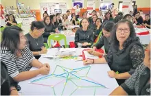 ??  ?? Teachers in Rayong province participat­e in a STEAM workshop.
