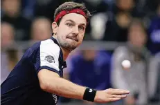  ?? FOTO: DPA ?? Die Nummer eins der Welt: Timo Boll nimmt ebenso wie die Spieler der TG Neuss und der DJK Holzbüttge­n an den Deutschen Meistersch­aften teil.