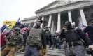  ?? Photograph: Manuel Balce Ceneta/AP ?? Members of the Oath Keepers on the Capitol on 6 January 2021 in Washington.