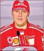  ??  ?? Michael Schumacher