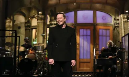  ?? Photograph: NBC/NBCU Photo Bank/Getty Images ?? Elon Musk on Saturday Night Live. The value of dogecoin began to drop sharply during the programme, which was streamed internatio­nally on YouTube for the first time.
