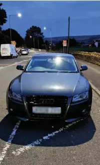  ?? Lancashire Police ?? Vehicle stopped and seized by police in Stanhill, Oswaldtwis­tle, following a police crackdown operation.