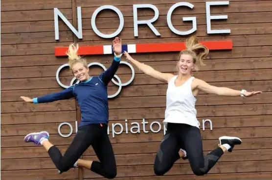  ?? FOTO: METTE BUGGE ?? Det er drøye 650 dager til OL i Tokyo. Der satser Marie Rønningen (t.v.) og Helene Naess på å vaere med.