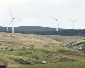  ??  ?? Impact Villagers are fed up of a life with wind turbines