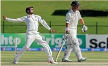  ??  ?? Pakistan spinner Mohammad Hafeez was at the centre of a throwing controvers­y in yesterday’s oneday internatio­nal.