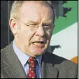  ?? AP 2005 ?? Martin McGuinness, an IRA and Sinn Fein leader who became a deputy minister of Northern Ireland, has died at 66.