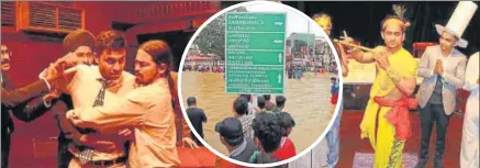  ?? PHOTO: AMAL KS/HT ?? Delhi’s Akshara Theatre will donate the proceeds from the next few shows of their popular production­s, 12 Angry Men (far left) and (above) Krishna in Wonderland, to Kerala Flood Relief; Below: Neeti Palta, along with comedians Amit Tandon and Jeeveshu Ahluwalia are putting up a standup comedy show for the same cause