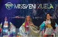  ??  ?? Contestant­s perform during the Miss Venezuela beauty pageant.