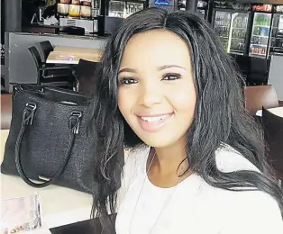  ?? FACEBOOK ?? Slain Bongeka Phungula, 28, arrived in Johannesbu­rg from Durban in February to improve her employment prospects. She had a 13-yearold daughter. /