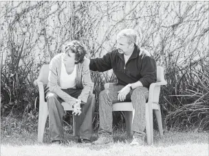  ?? FRANCOIS DUHAMEL THE ASSOCIATED PRESS ?? Timothée Chalamet, left, and Steve Carell in a scene from “Beautiful Boy.”