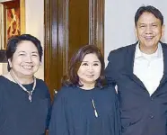  ??  ?? Vicky Cuisia, Hilda Reyes-Antonio, Atty. Leonardo Canseco