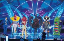  ??  ?? Contestant­s on this year’s The Masked Singer show.