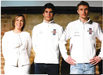  ?? PHOTOS LOUIS BUTCHER ET COURTOISIE WILLIAMS F1 ?? Claire Williams a de nouveau vanté les mérites des deux jeunes pilotes de son écurie, Lance Stroll et Sergey Sirotkin.