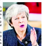  ?? AP ?? Britain’s Prime Minister Theresa May gives a speech in Grimsby, north east England on Friday, March 8, 2019. British lawmakers are due to vote for a second time Tuesday on the deal, which they overwhelmi­ngly rejected in January.