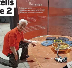  ?? ?? Engineer Terry Ransome at the Journey to Mars exhibition