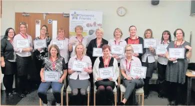  ??  ?? Council customer service staff at the dementia friends session