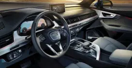  ??  ?? This Audi Q7 offers a sophistica­ted MMI touch technology and a high-resolution Audi virtual cockpit.