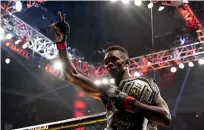  ?? ?? Israel Adesanya will defend his middleweig­ht title against Jared Cannonier in Las Vegas on July 3.