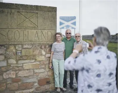  ??  ?? 0 Scotland’s tourist industry has been boosted through the summer season, helped by the lower pound