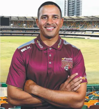  ?? ROLLER- COASTER: Usman Khawaja is back and ready to play for Queensland. ??