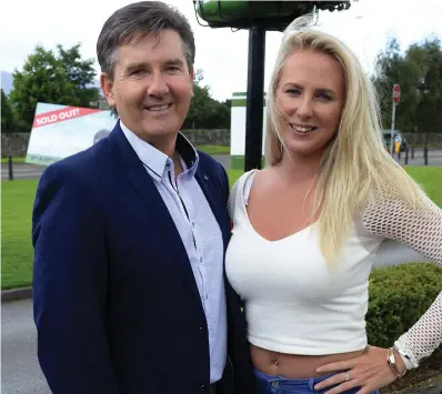  ?? PHOTO: DON MacMONAGLE ?? Superfan meets her idol: Molly Sloyan catches up with her hero Daniel O’Donnell after he invited her to a sold-out gig at INEC, Killarney – little did he know she would be facing a prison sentence.