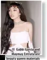  ?? INSTAGRAM PHOTOS/GABBI, MAYMAY ?? Gabbi Garcia and Maymay Entrata are beauty queen materials but they have different reactions to this likelihood.