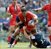  ?? (Photo AFP) ?? Rory Arnold et les Toulousain­s n’ont pas réussi à franchir la muraille irlandaise.