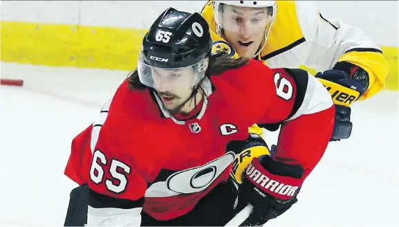  ??  ?? If not moved by Monday, there’s a good chance Senators defenceman Erik Karlsson will be dealt before the NHL draft in June, writes Bruce Garrioch.