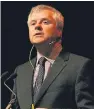  ?? Pictures: Dougie Nicolson. ?? Top: Lord Smith of Kelvin addresses the Alliance Trust AGM at the Gardyne Theatre. Above: Craig Baker, chief investment officer with Willis Towers Watson.