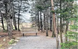  ?? ROSIE MULLALEY • THE TELEGRAM ?? The Friendship Garden is one of the many scenic areas to enjoy while walking the trail in Chamberlai­ns Park in Conception Bay South. The park was created by a committee and other volunteers.