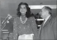  ?? PHOTO COURTESY BOSCOV’S DEPARTMENT STORE ?? Albert Boscov, right with Sophia Loren in 1985.