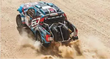  ?? Courtesy: Organiser ?? ■ Abu Dhabi Desert Challenge starts with a short super special stage on Saturday and finishes on March 29 after five gruelling desert stages through towering sand dunes of Rub Al Khali.