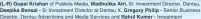  ?? ?? of Publicis Media, Madhulika Atri, Sr. Investment Director, Dentsu, Sr Investment Director at Dentsu X, Gregory Philip - Senior Business Director, Dentsu Advertisin­g and Media Services and Rahul Kumer - Investment