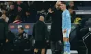  ?? Photograph: Dave Thompson/AP ?? Pep Guardiola has given Phil Foden only a substitute’s role in many of their biggest games.