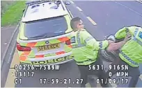  ??  ?? The trial was shown CCTV footage of the incident unfolding inches from passing traffic on the A90.