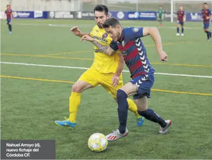  ?? A. RESCLOSA-DIARI DE GIRONA / CÓRDOBA ?? Nahuel Arroyo (d), nuevo fichaje del Córdoba CF.