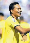  ??  ?? Carlos Bacca, delantero del Villarreal de España.