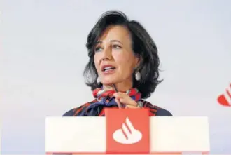  ?? PABLO MONGE ?? Ana Botín, presidenta de Santander.