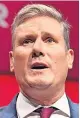  ?? ?? BATTLE Labour leader Keir Starmer